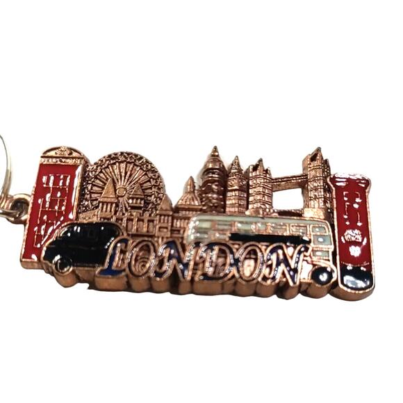 London England Metal Keychain Big Ben Souvenir - Picture 4 of 6